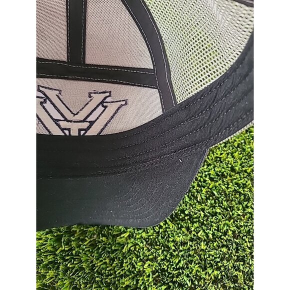 VORTEX Optics Embroidered Logo Gray & Navy Mesh Snapback Cap Hat - Picture 14 of 16